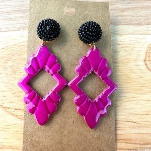 Polymer clay earring